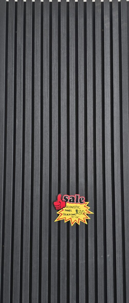 Acoustic Wood Decorative Panel - Black Oak