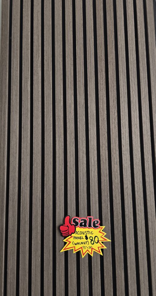 Acoustic Wood Decorative Panel - Walnut